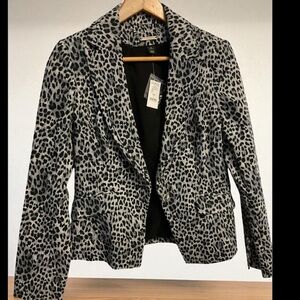 Chic Leopard Print Blazer